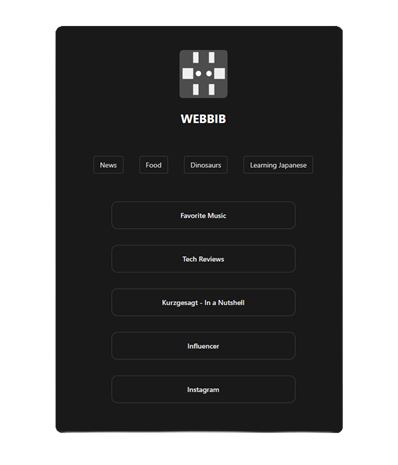 Costumized user page